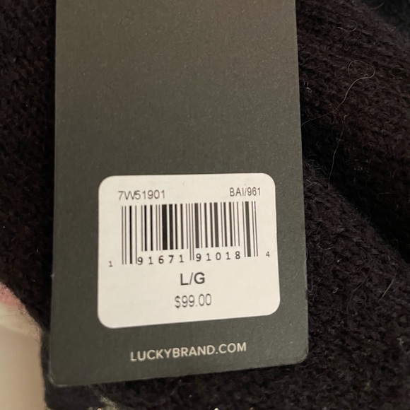 NWT Lucky Brand Sweater Large - Picture 4 of 5